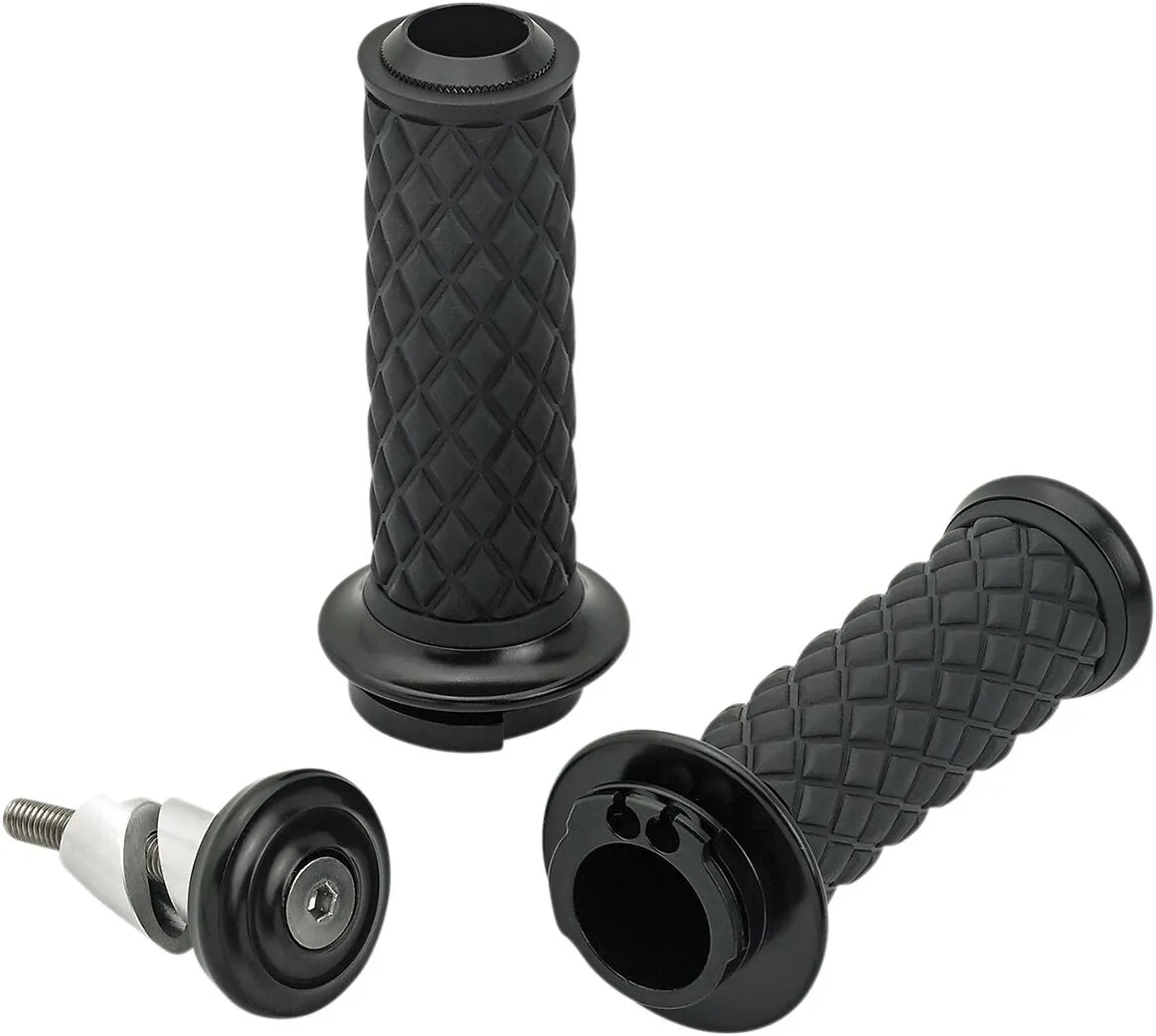 Biltwell AlumiCore Grip – Dual‑Cable (Black)