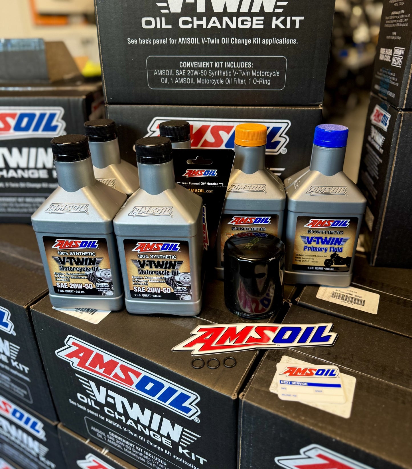 Amsoil 3-Hole Service Kit - Black Filter, 1999-2019