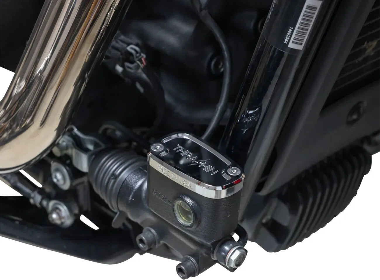 THRASHIN SUPPLY CO. – Rear Brake Fluid Reservoir Cap, Chrome (18+ Softail)