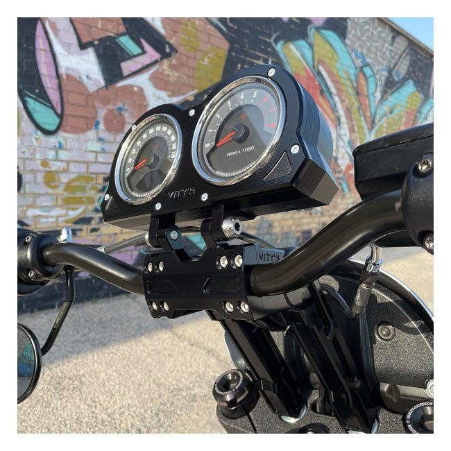 Vity's Design 10" Adjustable Risers, 1" (25.4mm) Handlebar - Black