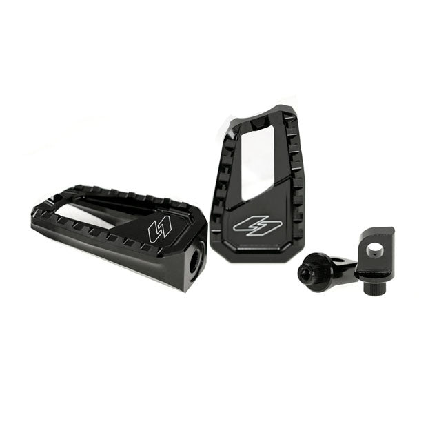 Kraus, Apex Edge footpeg set. Black