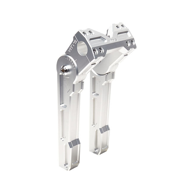 Vity's Design 10" Adjustable Risers, 1-1/8" Handlebar - Silver