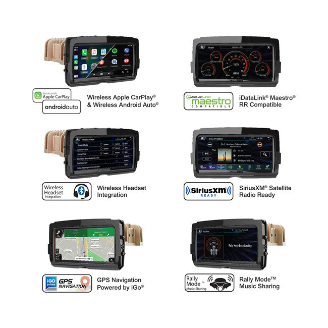 Soundstream V2 Advanced Plug-n-Play Head Unit til Harley-Davidson