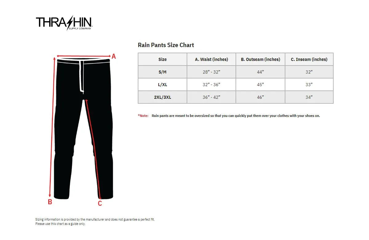 THRASHIN SUPPLY CO. Mission Rain Pants