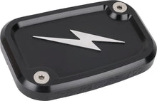 THRASHIN SUPPLY CO. – Front Brake Fluid Reservoir Cap, Black Twice Cut (18+ Softail)