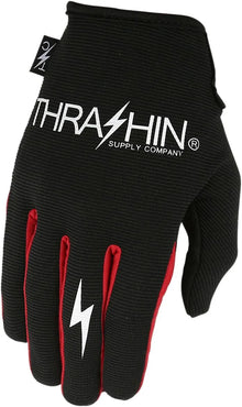 THRASHIN SUPPLY CO. – STEALTH GLOVES BLACK/RED