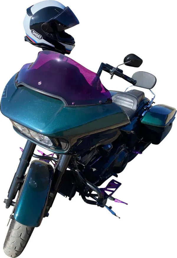 KLOCK WERKS FLTR 2015+ Flare Windshield – 9" Sport – Purple