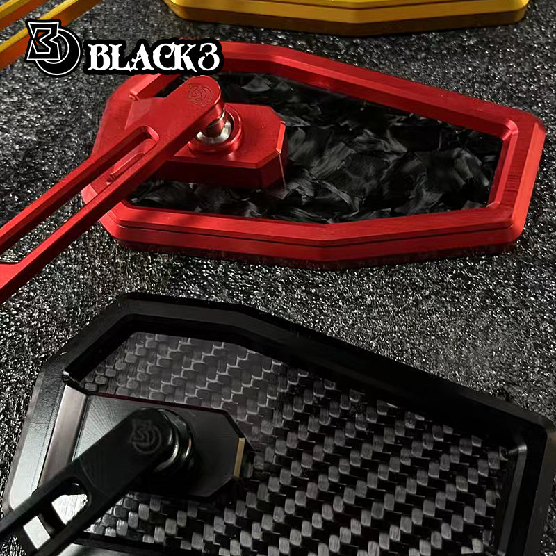 Black3 Carbon Mirrors / Multiple Colors