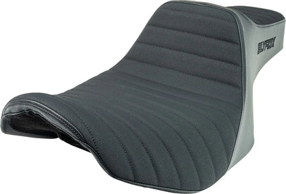 GHNOON Vinyl Seat with SLISTOP Surface and Black Logo – for Touring CVO