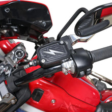 THRASHIN SUPPLY CO. – Front Brake Fluid Reservoir Cap, Black Twice Cut (18+ Softail)