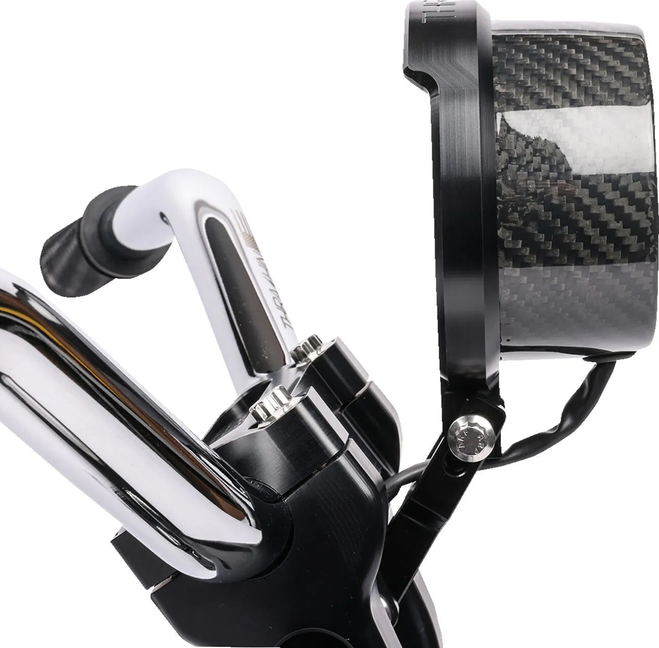 THRASHIN SUPPLY CO. – Speedometer Relocation Kit FXLRS – Carbon/Black