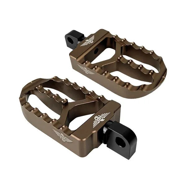 Heinz Bikes MX V2 Footrests – Softail M8, Bronze (Rider)