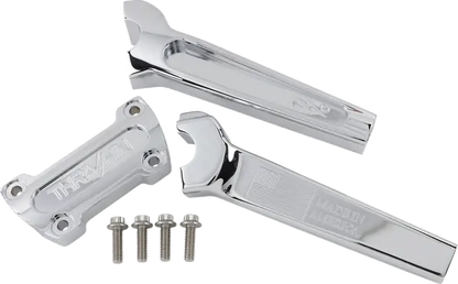 THRASHIN Supply 8" Straight Risers – Chrome