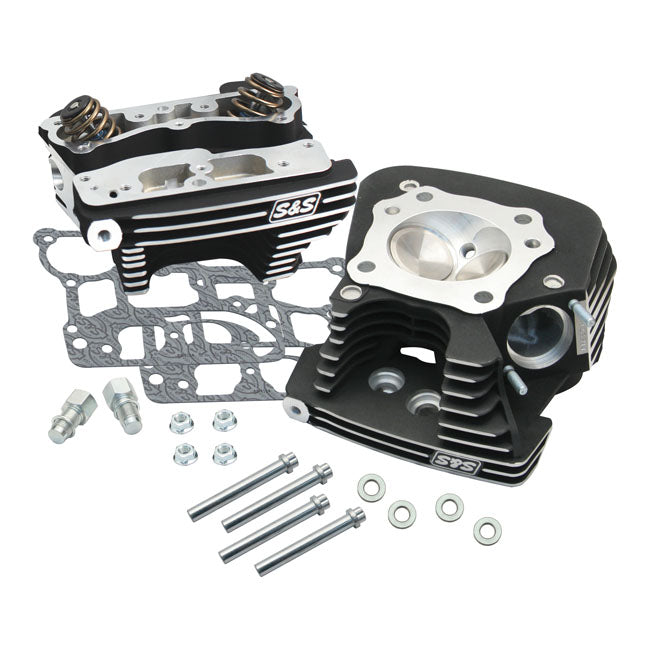 S&amp;S, SuperStock Cylinder Head Kit. Black