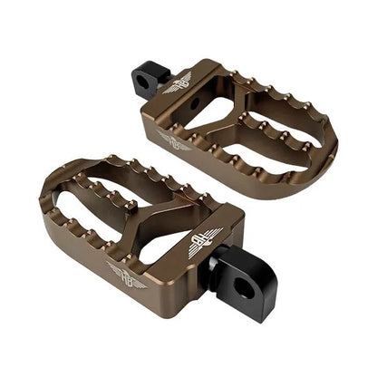 Heinz Bikes MX V2 Footpegs - Passenger, Softail M8, Bronze (Passenger)