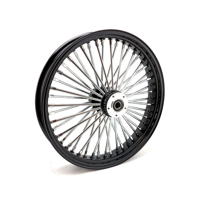 MCS radial 48 fat spoke front wheel Size: 3.50 x 21 Color: DF black