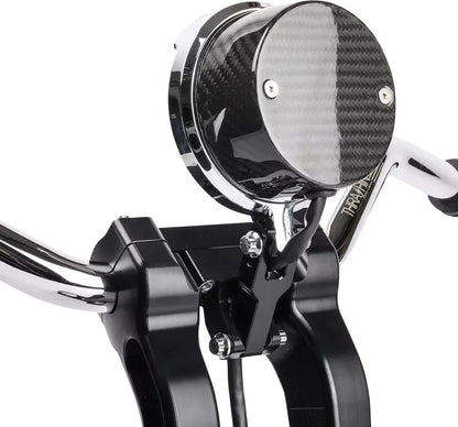 THRASHIN SUPPLY CO. – Speedometer Relocation Kit FXLRS – Carbon/Chrome