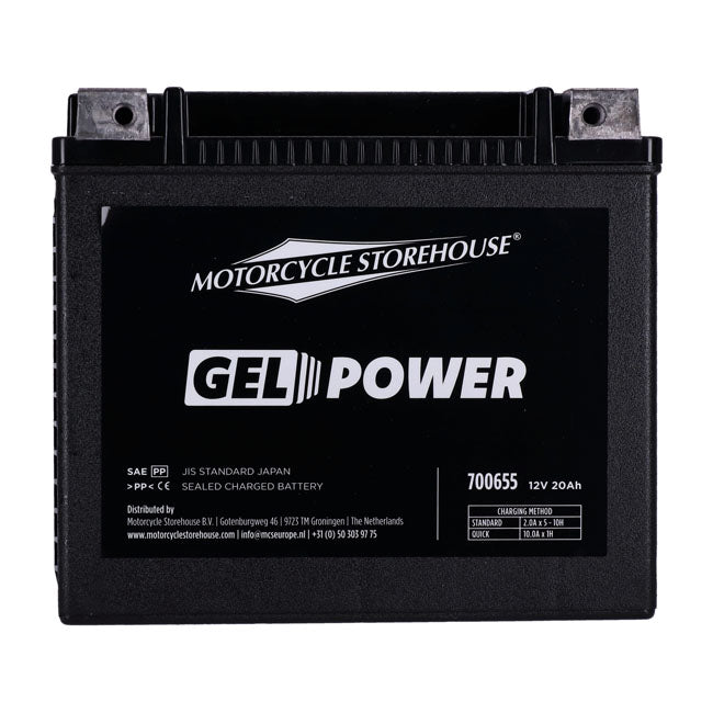 MCS, Nano Series sealed GEL battery. 12V, 20Ah, 360cca