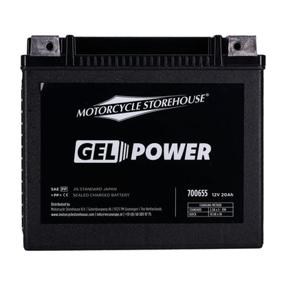 MCS, Nano Series sealed GEL battery. 12V, 20Ah, 360cca