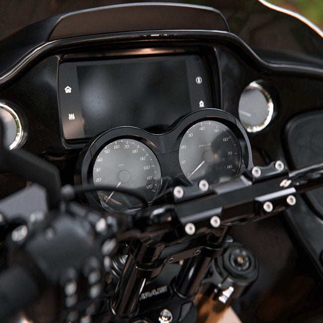 Kraus Road Glide Gauge Bezel – LUX Face (Black)