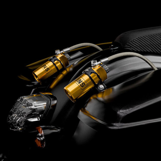 Kraus, remote reservoir mount for Öhlins – black anodized 