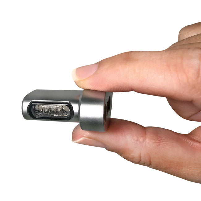 HeinzBikes Micro Winglets – Rear Turn Signal Set (Chrome) ECE-godkendt