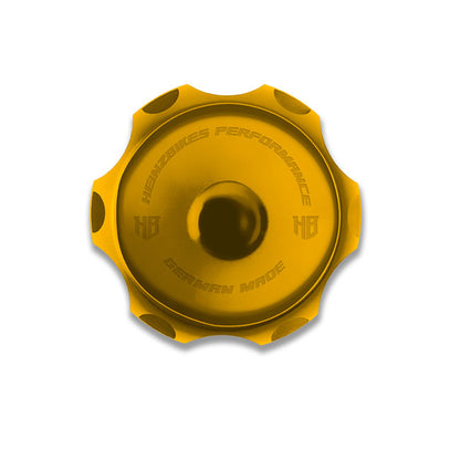 HeinzBikes, performance fuel cap. Gold