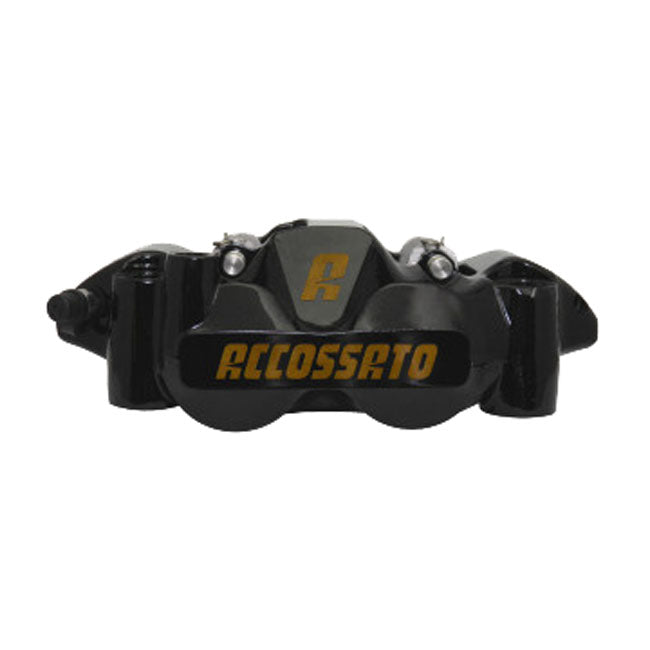 Accossato 108mm Monoblock Radial Bremsekaliber – Venstre, Sort (Pulverlakeret)