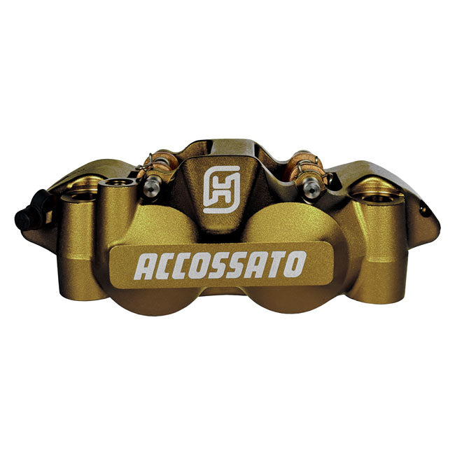 Accossato 108mm Monoblock Radial Bremsekaliber – Venstre, Guld (Anodiseret)