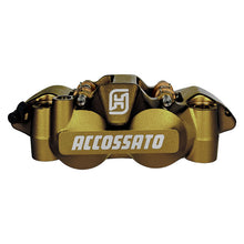 Accossato 108mm Monoblock Radial Bremsekaliber – Venstre, Guld (Anodiseret)