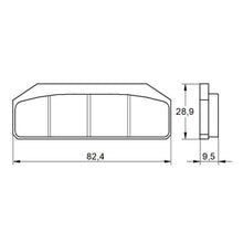 Accossato Bremseklodser – Standard (82.4 x 28.9 x 9.5 mm)