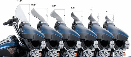 KLOCK WERKS FLH 2014+ Flare Windshield, 6.5" – Dark Smoke