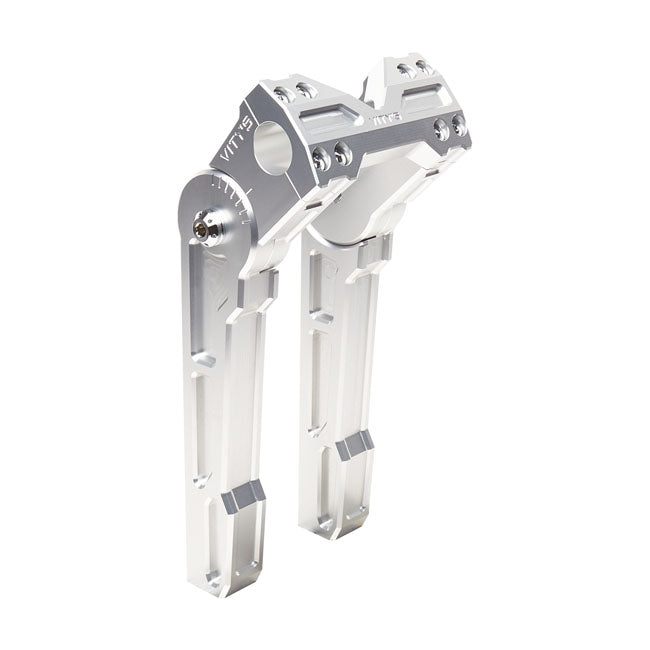 Vity's Design 10" Adjustable Risers, 1" (25.4mm) Handlebar - Silver