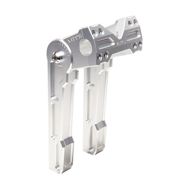 Vity's Design 10" Adjustable Risers, 1" (25.4mm) Handlebar - Silver