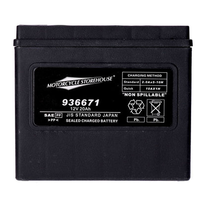 MCS, Standard Series - AGM sealed battery. 12v, 20ah. 320cca