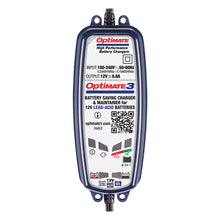Tecmate OptiMATE 3 – 12V Batterilader, Tester &amp; Maintainer (EU Plug)
