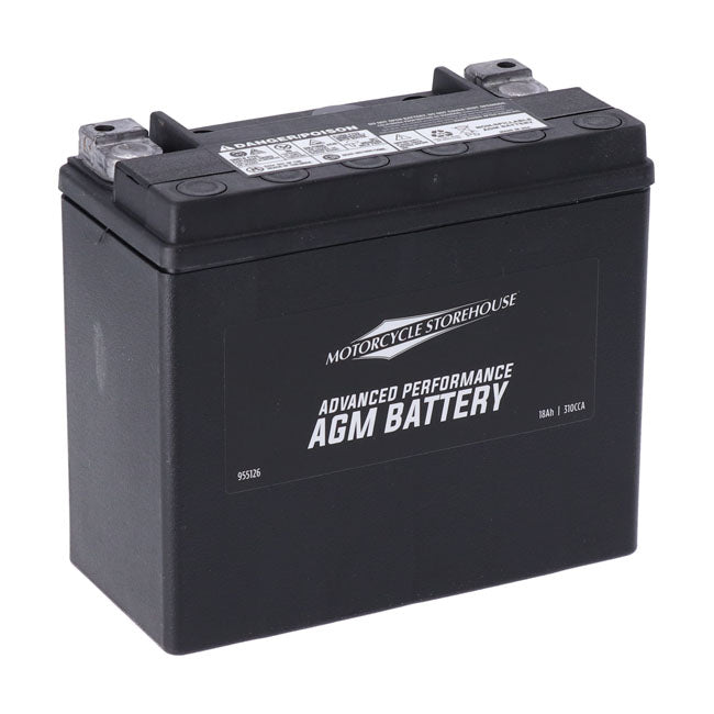MCS, Advance Series - AGM sealed battery. 12v, 18ah, 310cca 