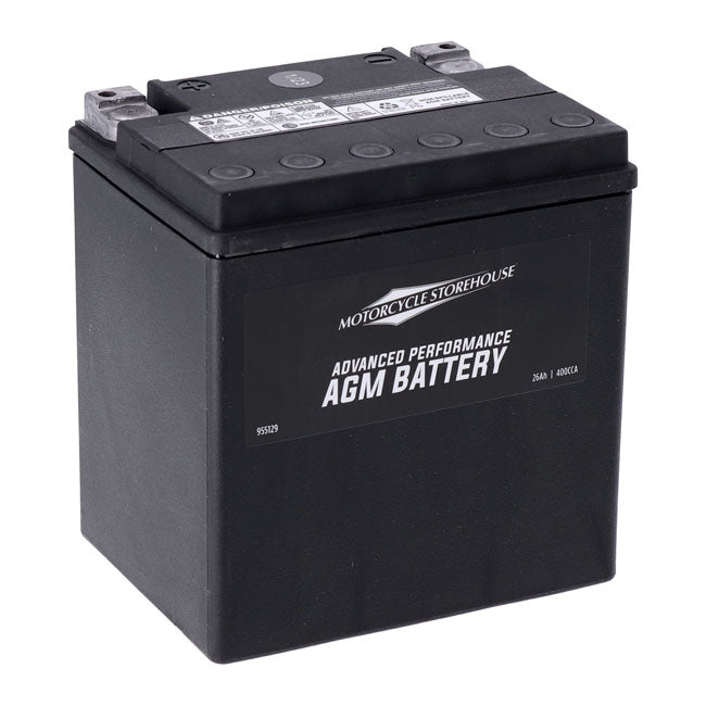 MCS, Advance Series - AGM sealed battery. 12v, 26ah, 400cca
