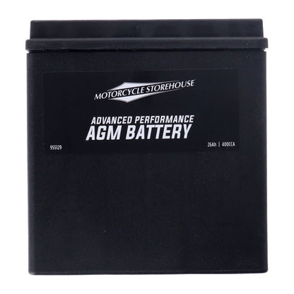 MCS, Advance Series - AGM sealed battery. 12v, 26ah, 400cca