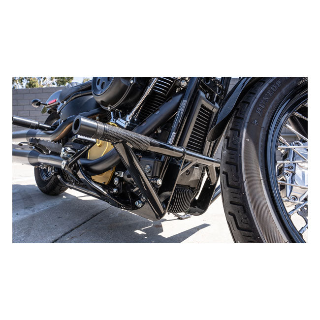 Burly Brand Brawler Crash Bar Kit – Front &amp; Rear | M8 Softail | Black