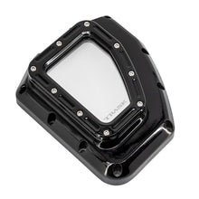 Trask, Assault cam cover w. glass, High gloss black.