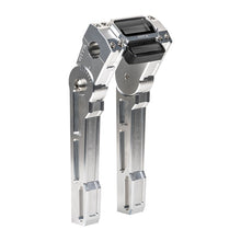 Vity's Design 10" Adjustable Risers with Digital Instrument Clamp, 1" (25.4 mm) Handlebar – Silver