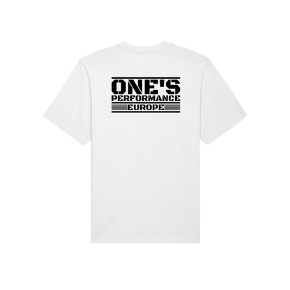 ONE’S PERFORMANCE EUROPE Oversized T-Shirt – Hvid