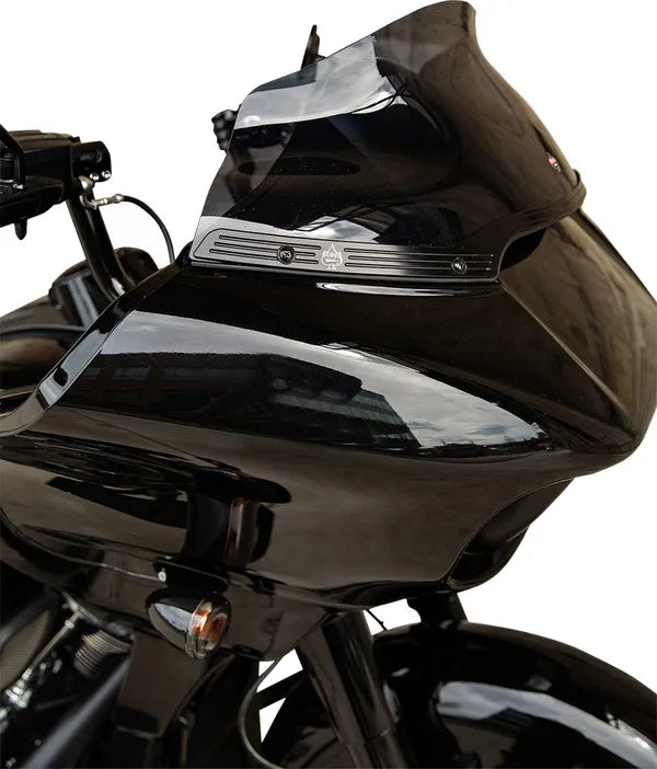 KLOCK WERKS FLTR 2015+ Windshield Trim – Black w/ Contrast Logo