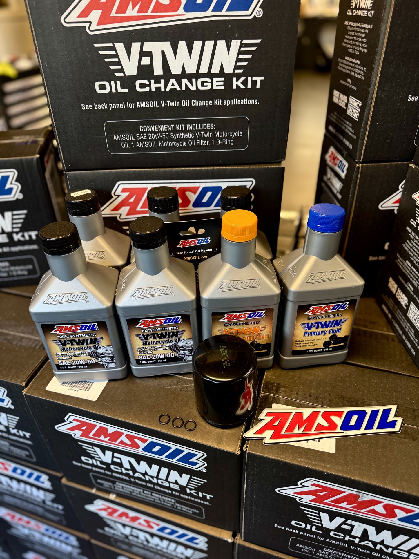 Amsoil 3-Hole Service Kit - Black Filter, 2017-2025