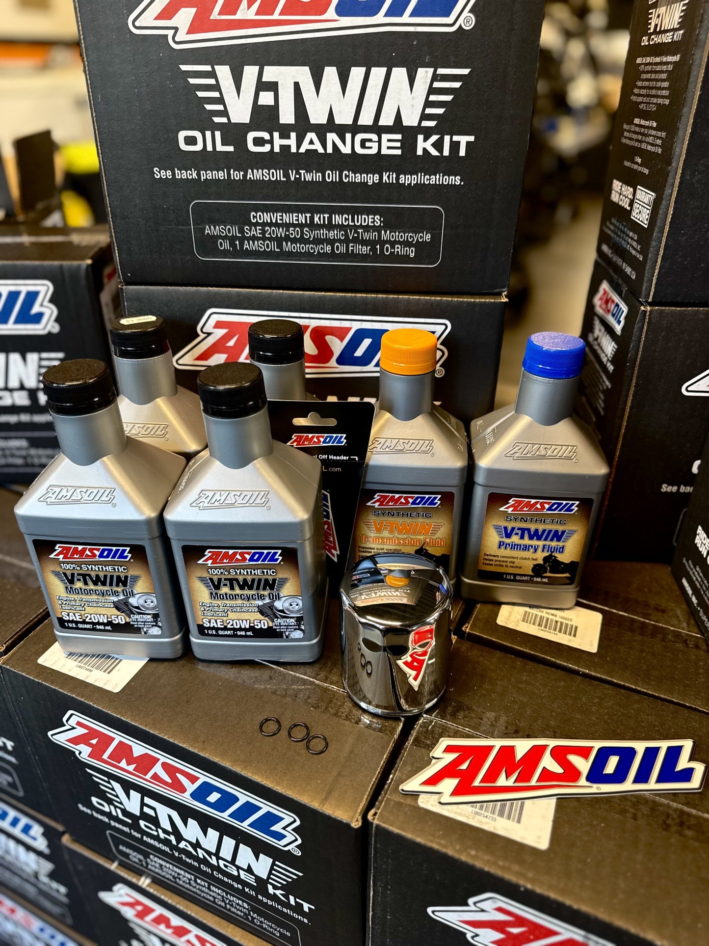 Amsoil 3-Hole Service Kit - Chrome Filter, 1999-2019