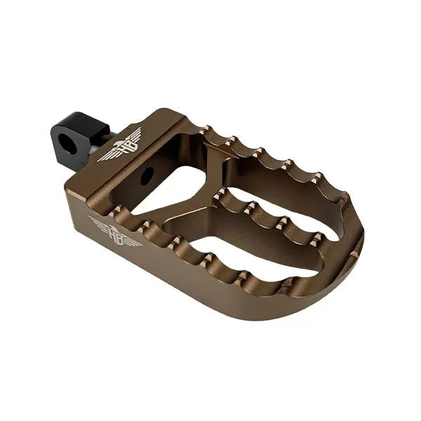 Heinz Bikes MX V2 Footpegs - Passenger, Softail M8, Bronze (Passenger)