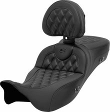 SADDLEMEN RoadSofa™ Seat – Touring 2008 and up – Carbon LS – Heated – With Backrest