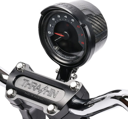 THRASHIN SUPPLY CO. – Speedometer Relocation Kit FXLRS – Carbon/Black