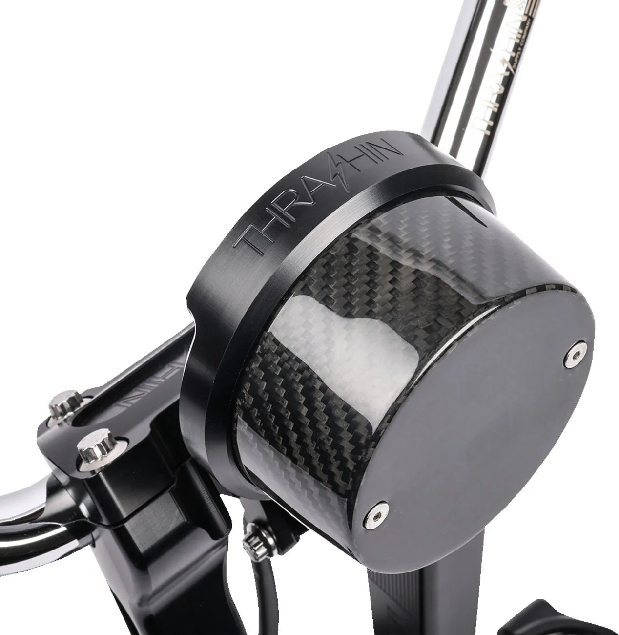 THRASHIN SUPPLY CO. – Speedometer Relocation Kit FXLRS – Carbon/Black